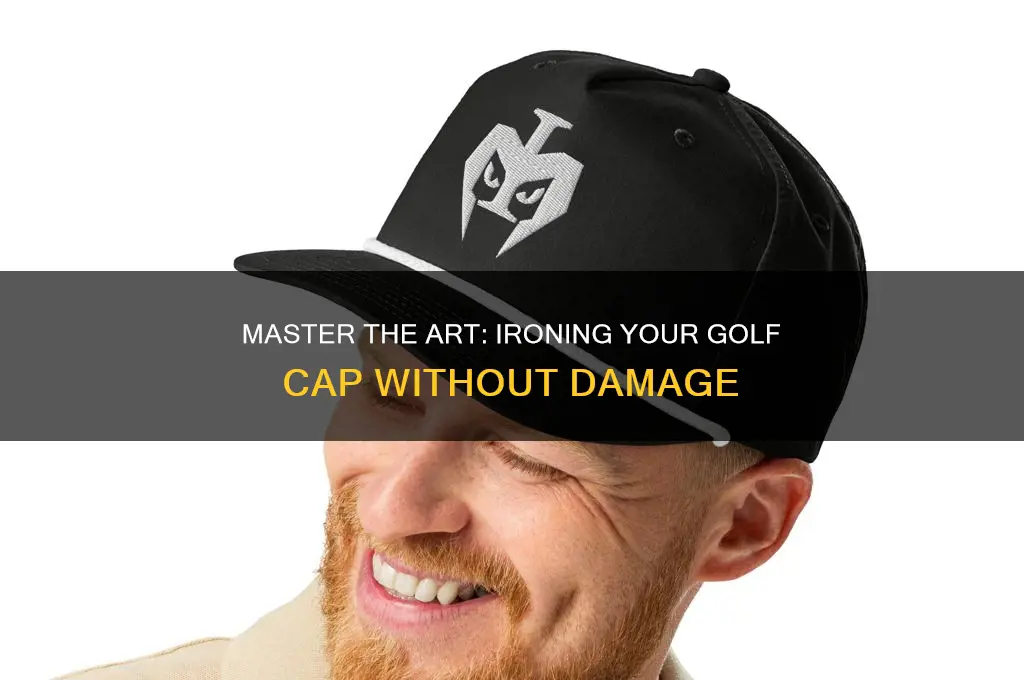 how to iron a golf cap