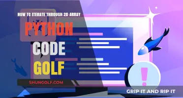 Efficient 2D Array Iteration in Python Code Golf Techniques