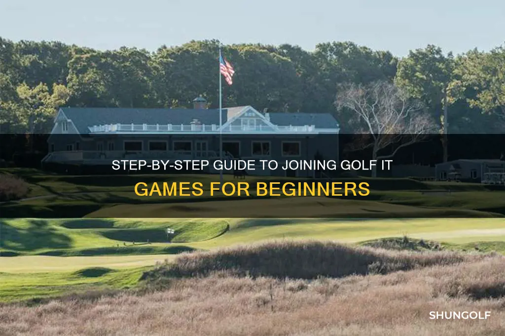how to join golf it games