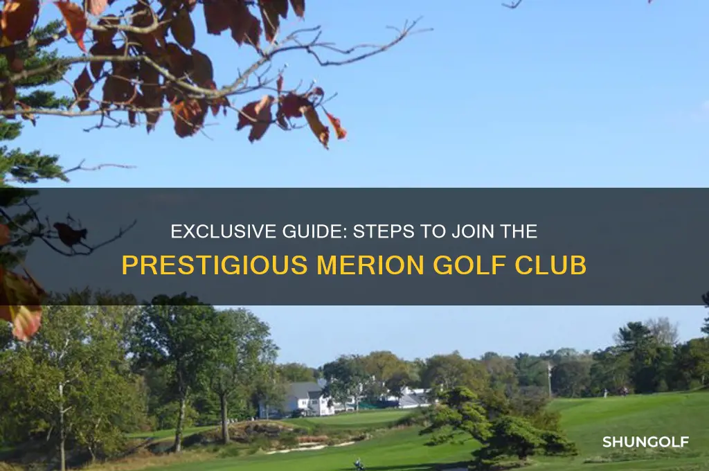 how to join merion golf club
