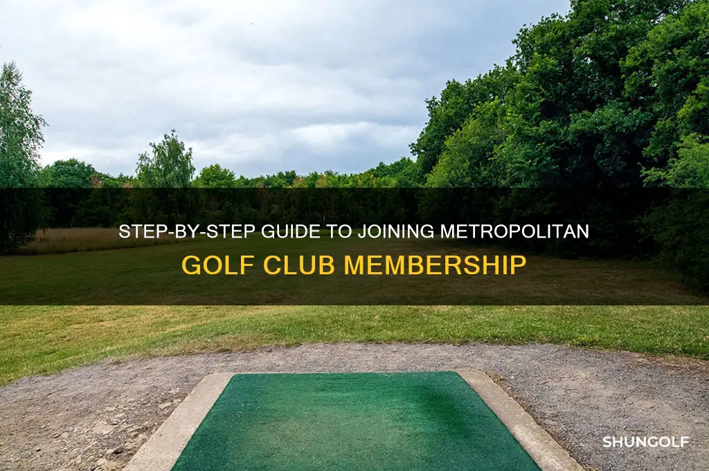 how to join metropolitan golf club