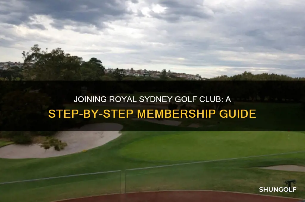how to join royal sydney golf club