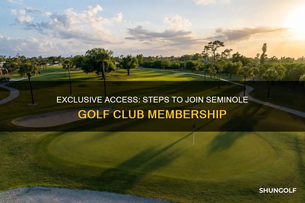 how to join seminole golf club
