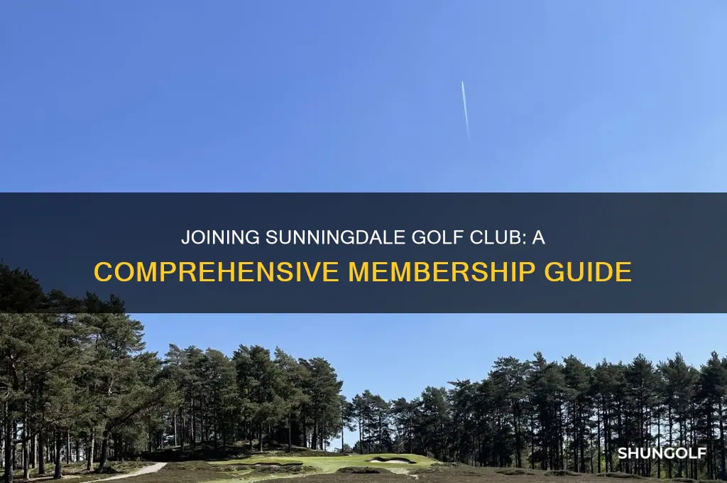 how to join sunningdale golf club