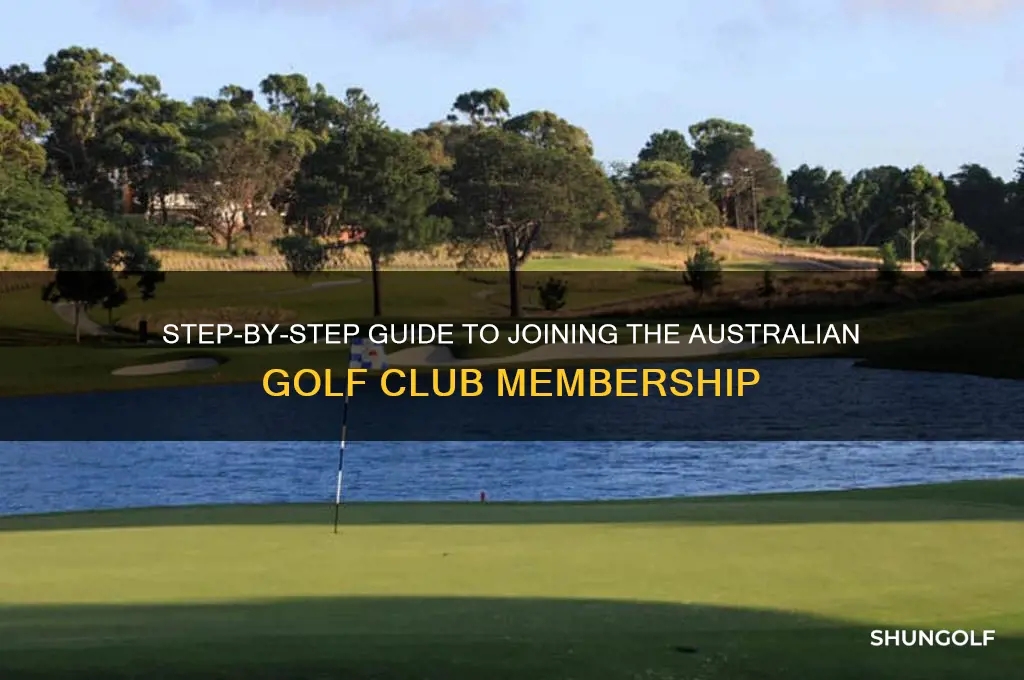 how to join the australian golf club