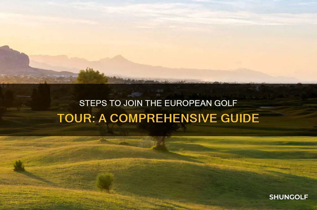 how to join the european golf tour