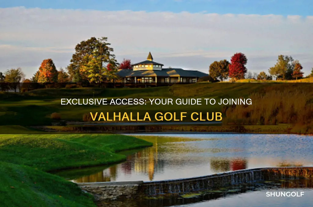 how to join valhalla golf club
