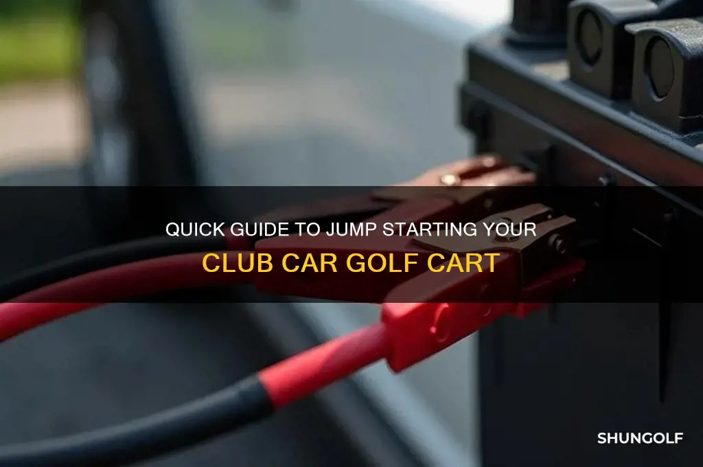 how to jump start a club car golf cart