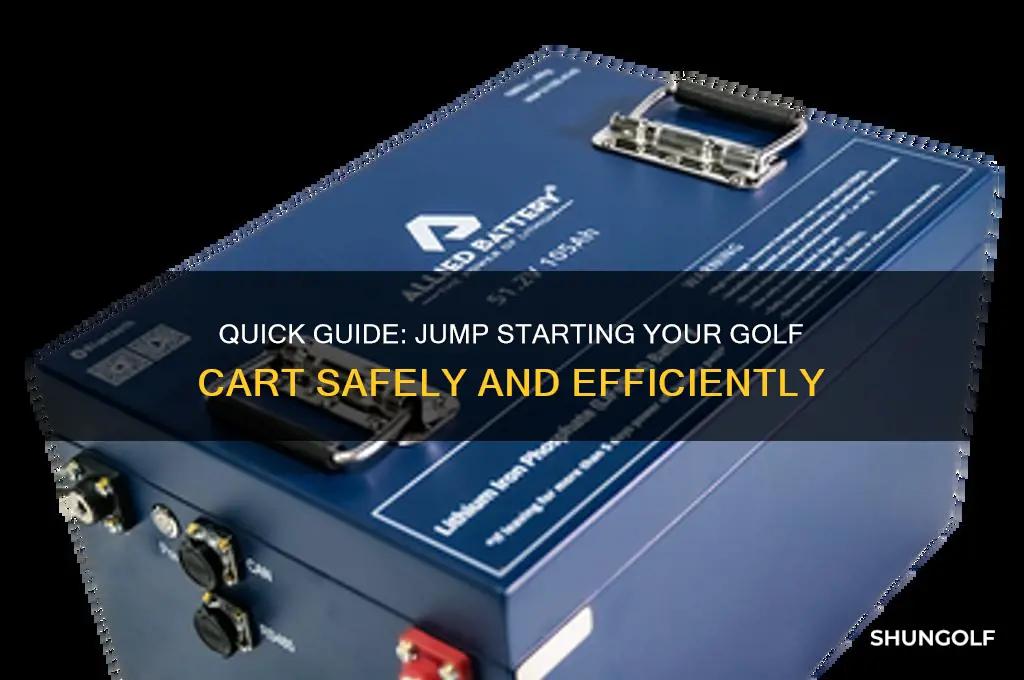 how to jump start golf cart