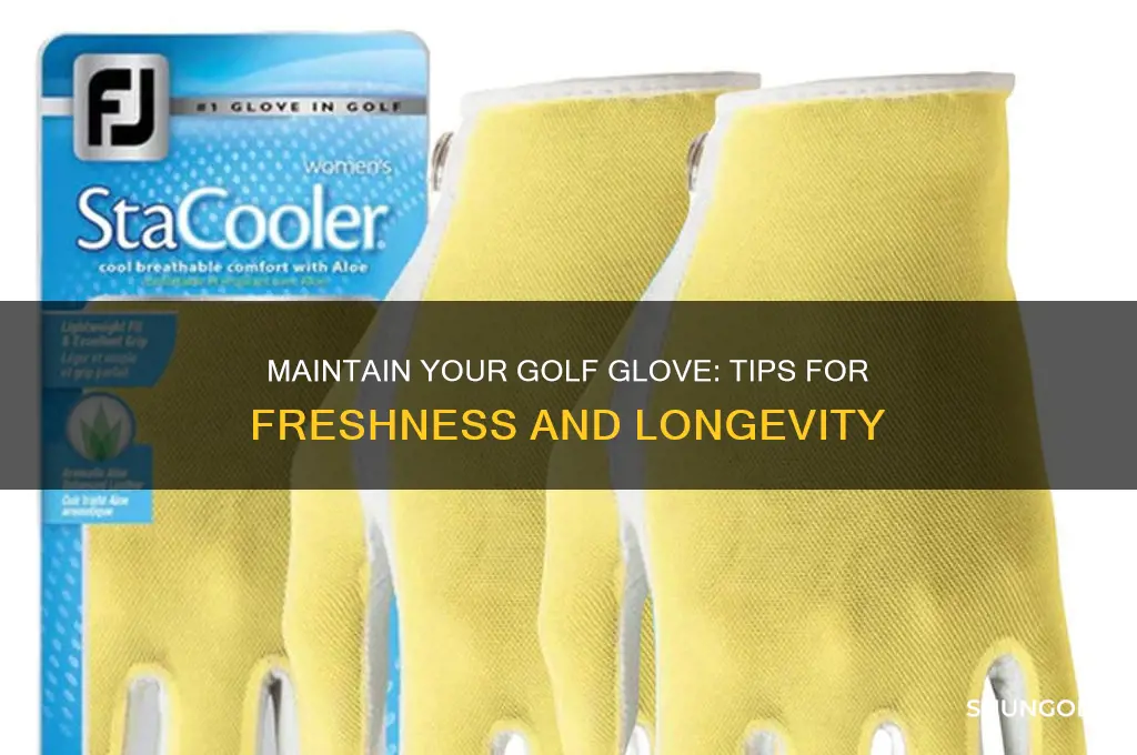 how to keep a golf glove fresh