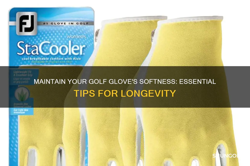 how to keep a golf glove soft
