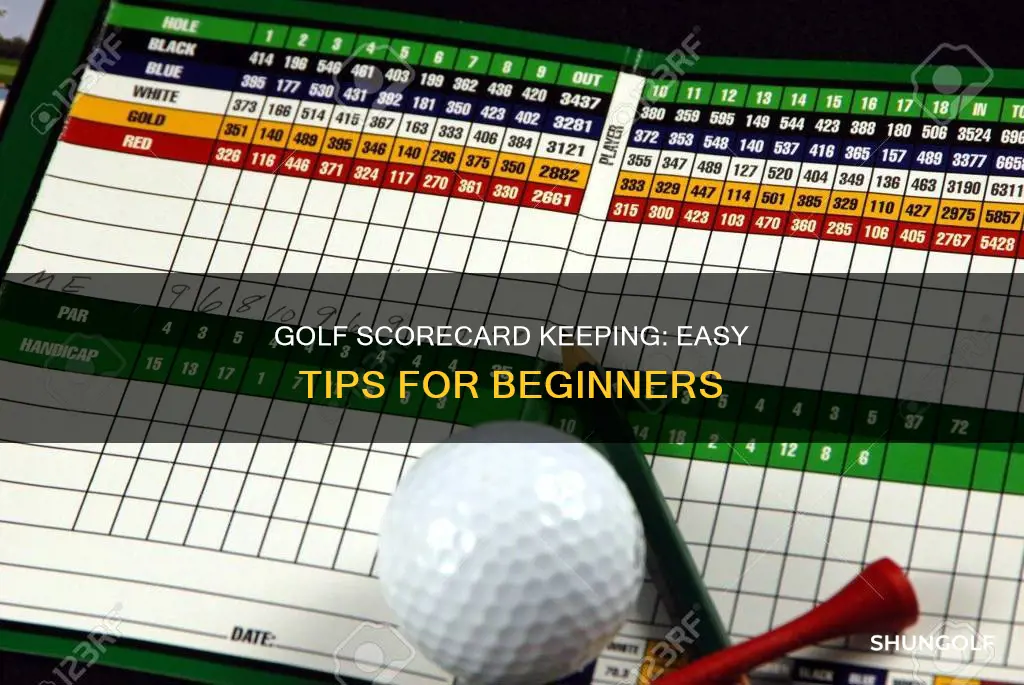 how to keep a golf scorecard