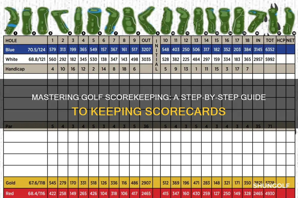 how to keep a scorecard in golf