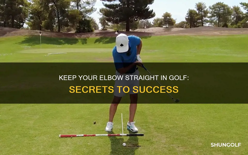 how to keep elbow straight golf