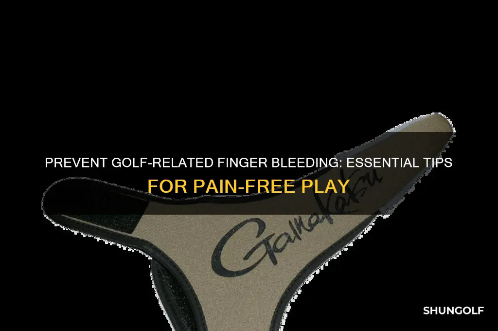 how to keep fingers from bleeding in golf