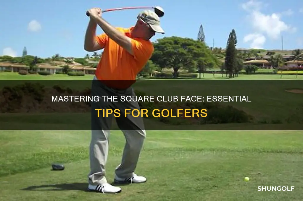 how to keep golf club face square