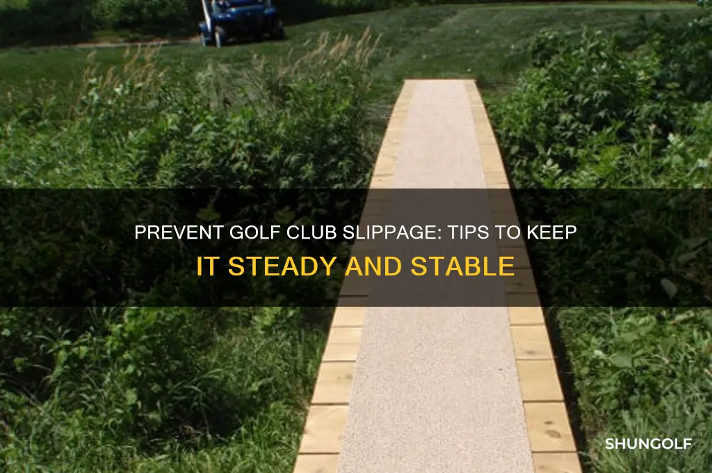 how to keep golf club from moving forward