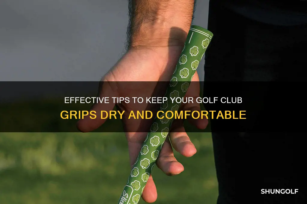 how to keep golf club grips dry