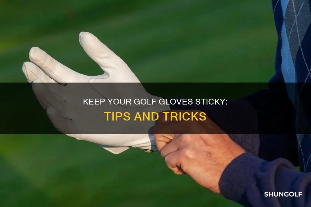 how to keep golf gloves sticky