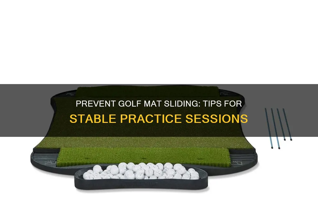 how to keep golf hitting mat from sliding