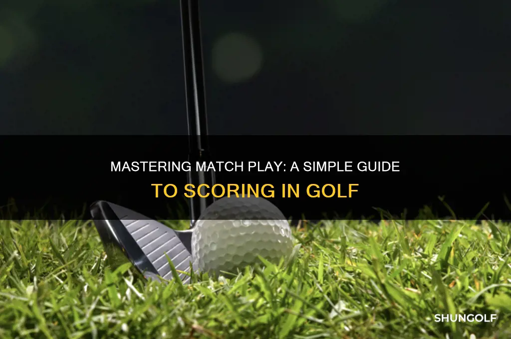 how to keep golf score in match play