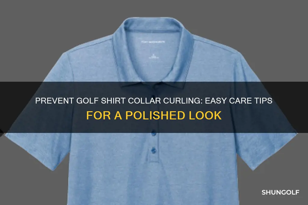how to keep golf shirt collars from curling