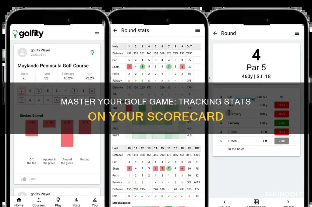 how to keep golf stats on scorecard