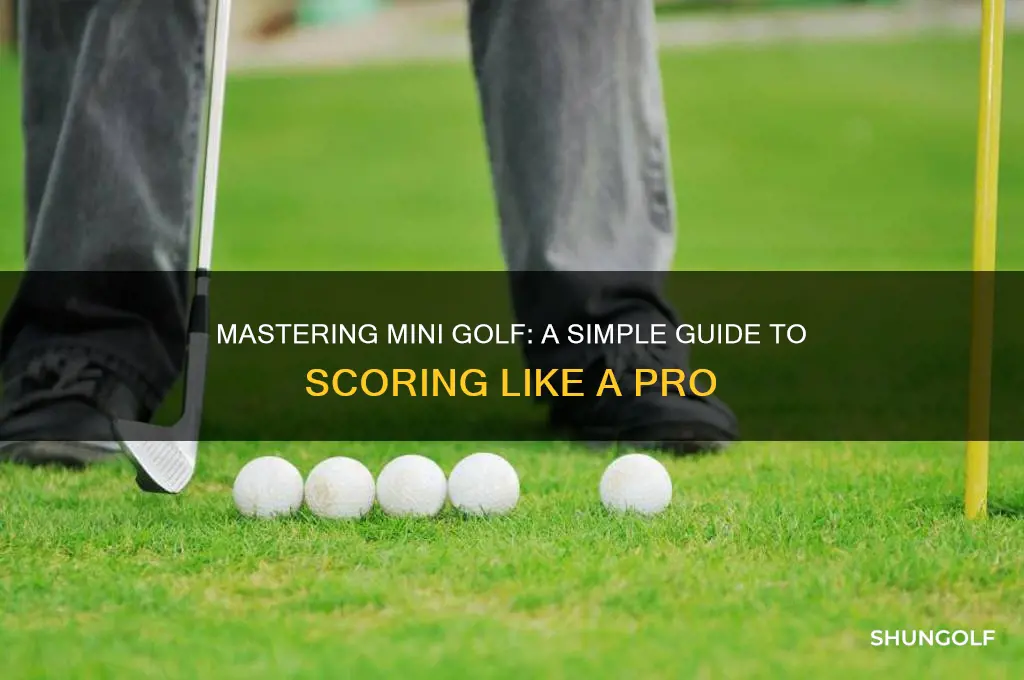 how to keep score for mini golf