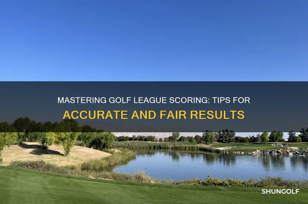 how to keep score in a golf league