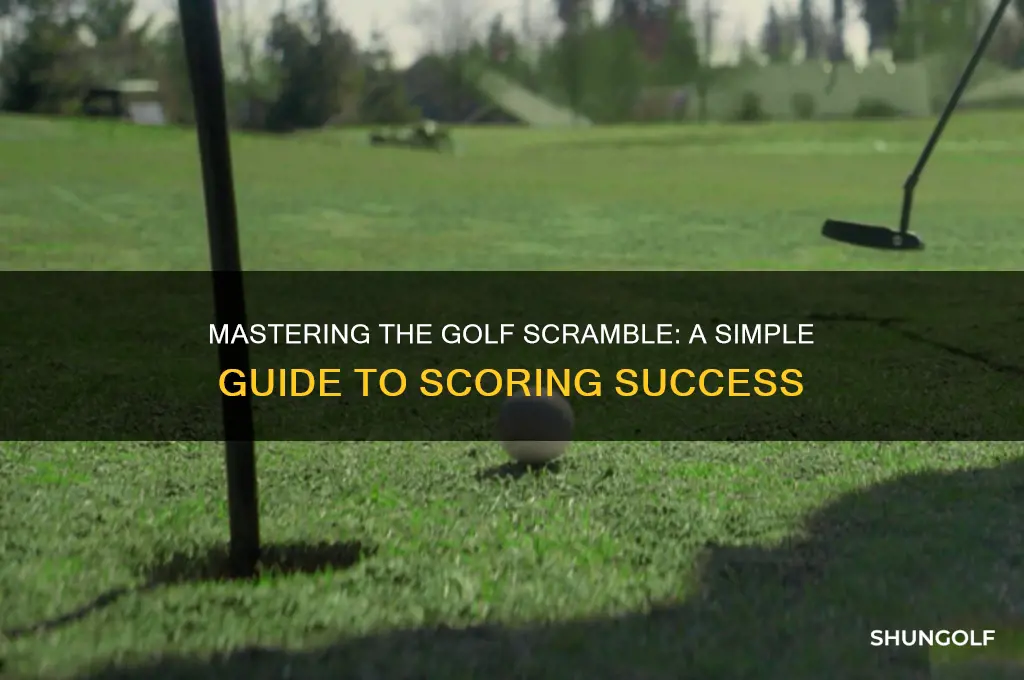 how to keep score in a golf scramble