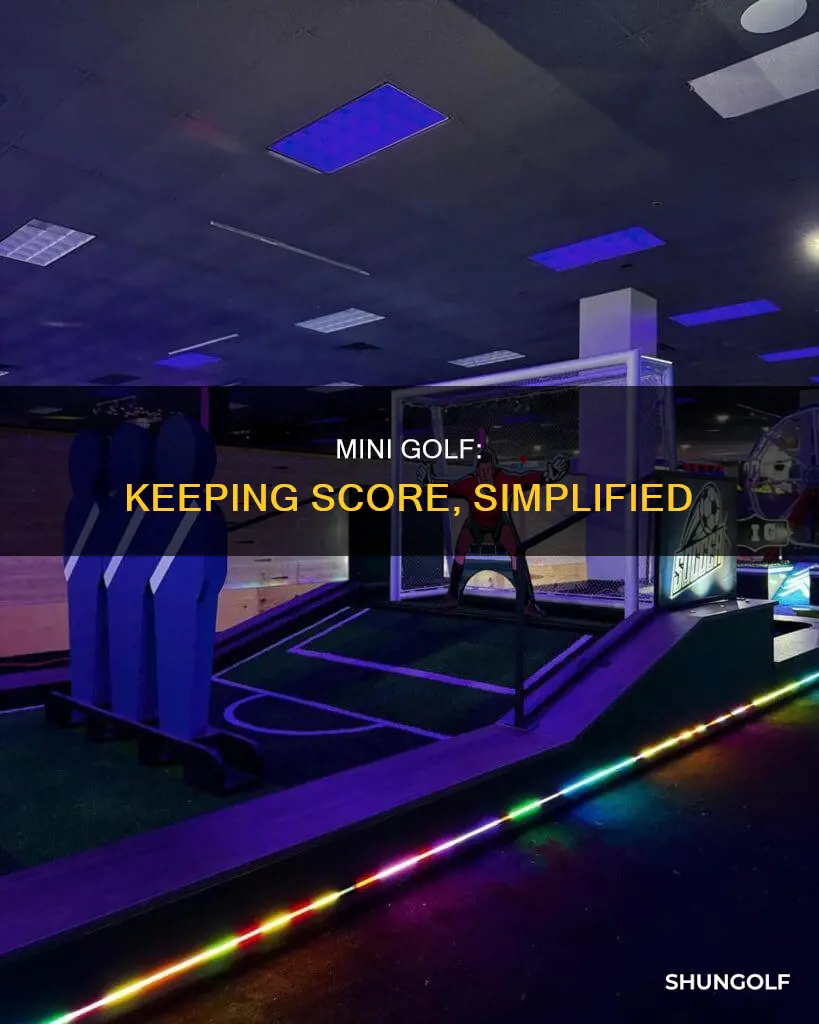 how to keep score mini golf