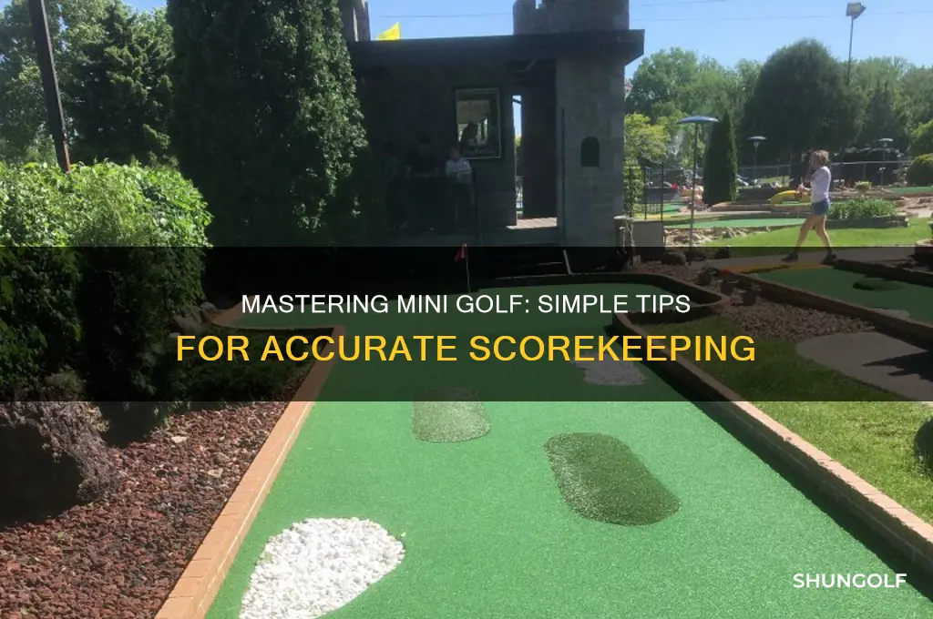 how to keep score on mini golf