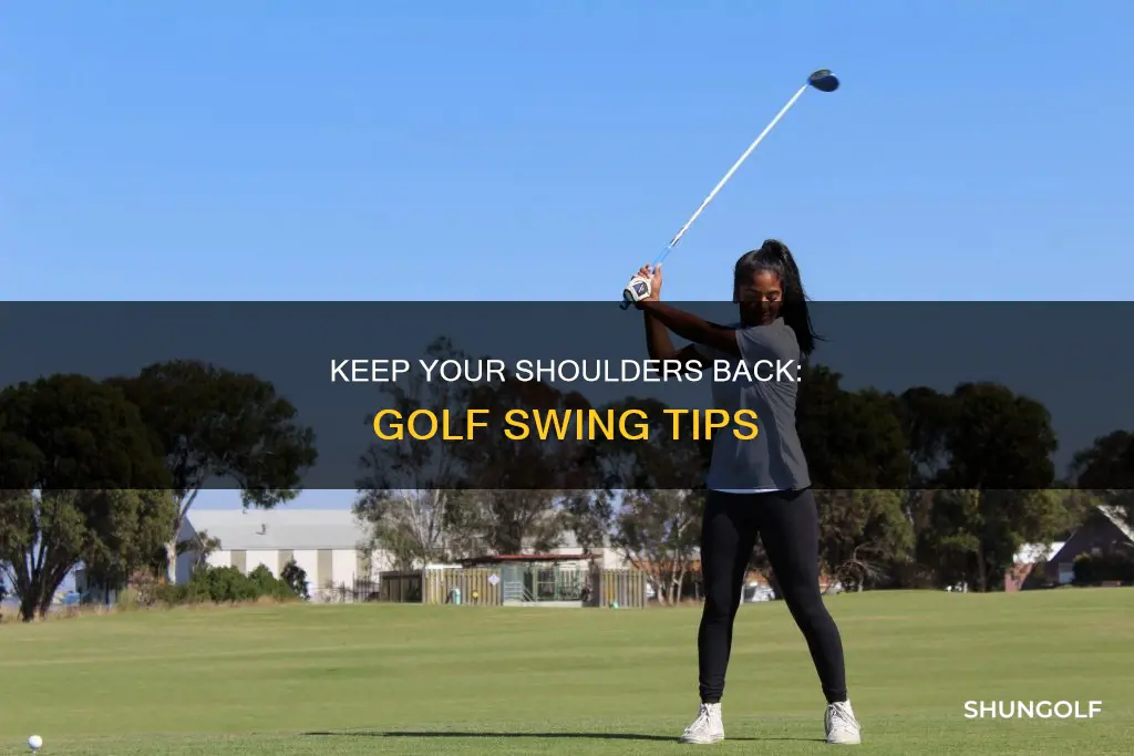 how to keep shoulders back golf