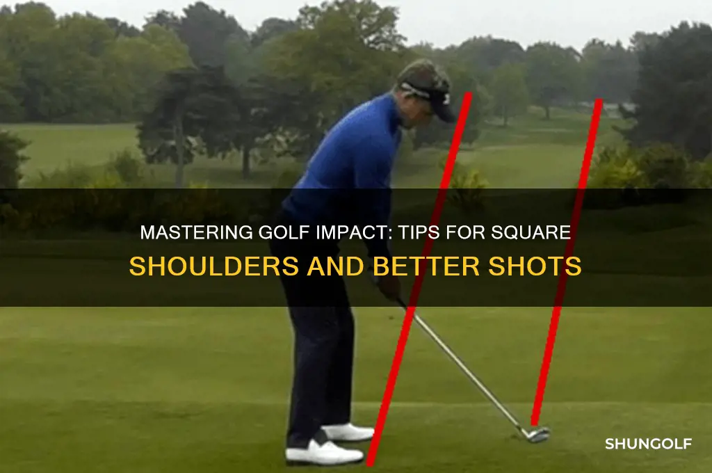 how to keep shoulders square at impact golf
