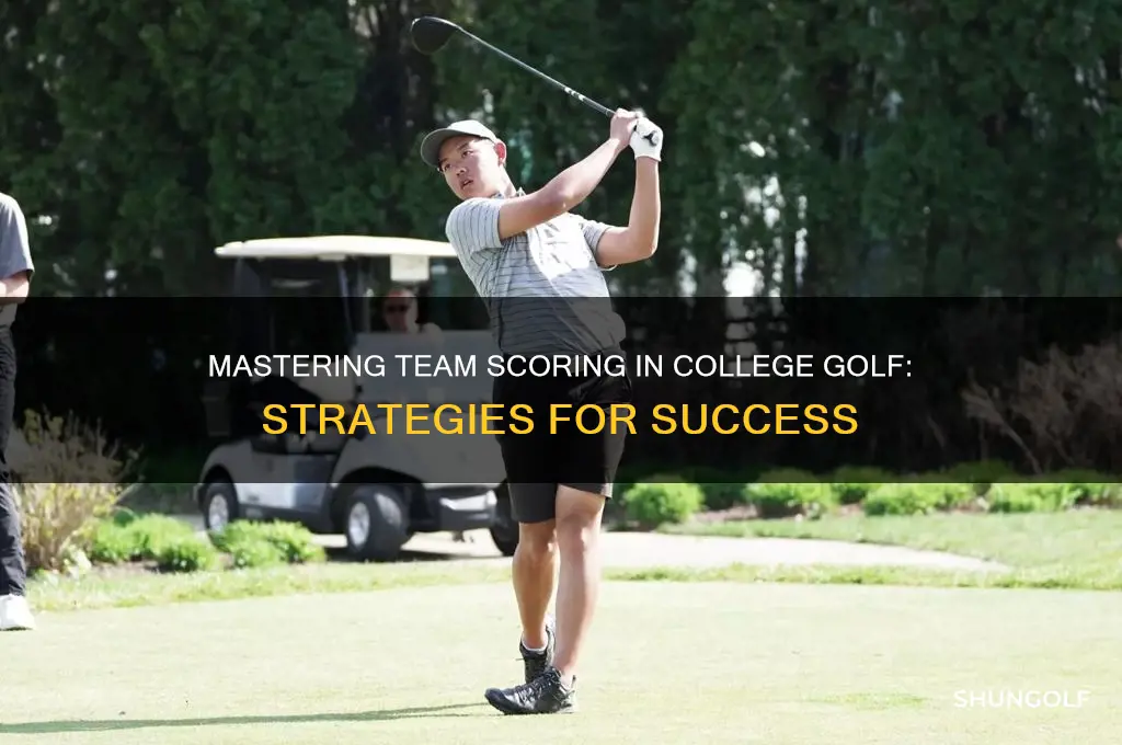 how to keep team score in college golf