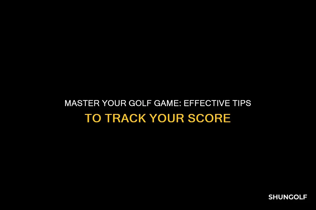 how to keep track of golf score