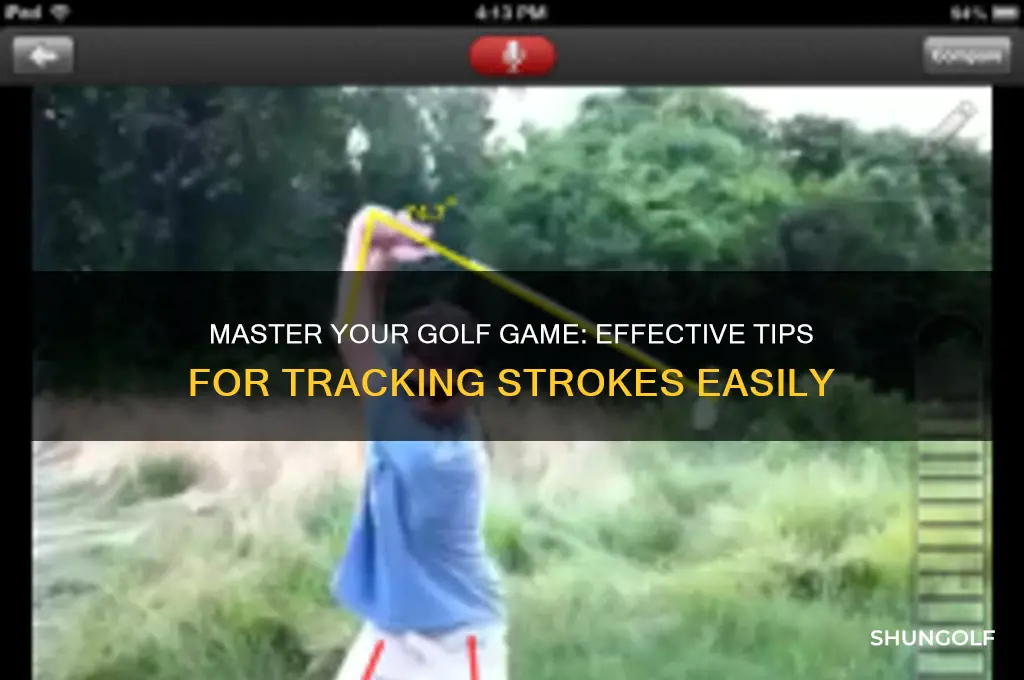how to keep track of golf strokes