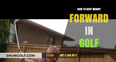 Mastering Golf Swing: Tips to Maintain Forward Weight Distribution