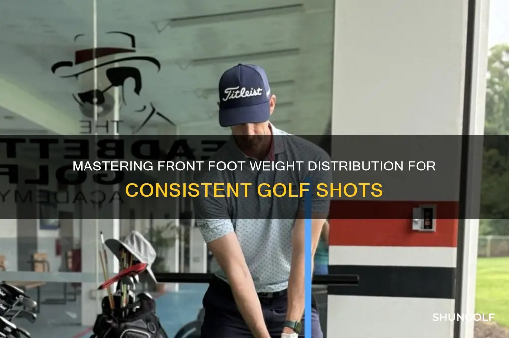 how to keep weight on front foot golf