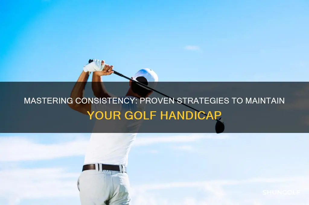 how to keep your golf handicap
