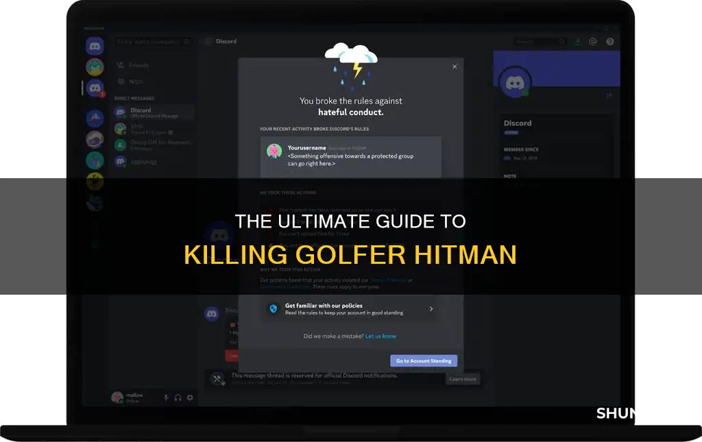 how to kill golfer hitman