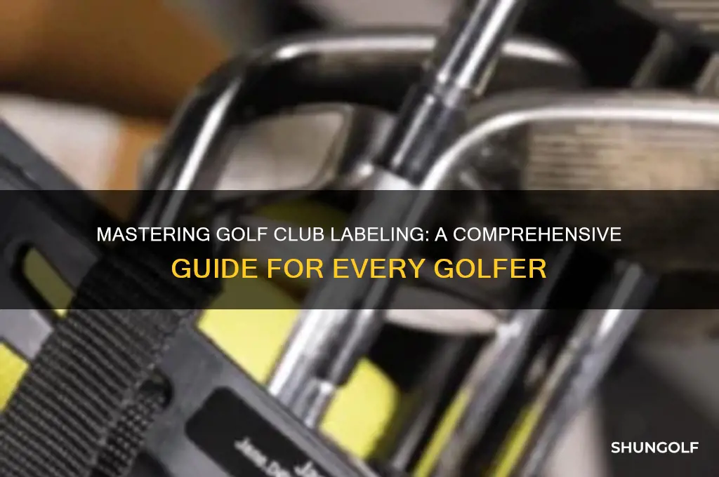 how to label golf clubs