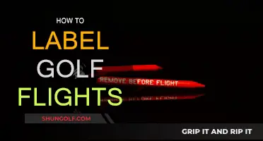 Golf Flights: Labeling for Easy Identification