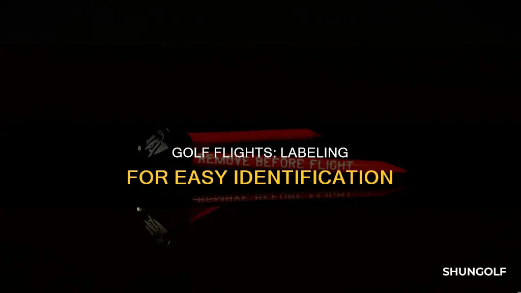 how to label golf flights