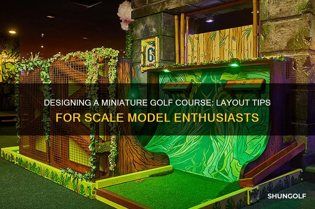 how to lay out a scale model golf course