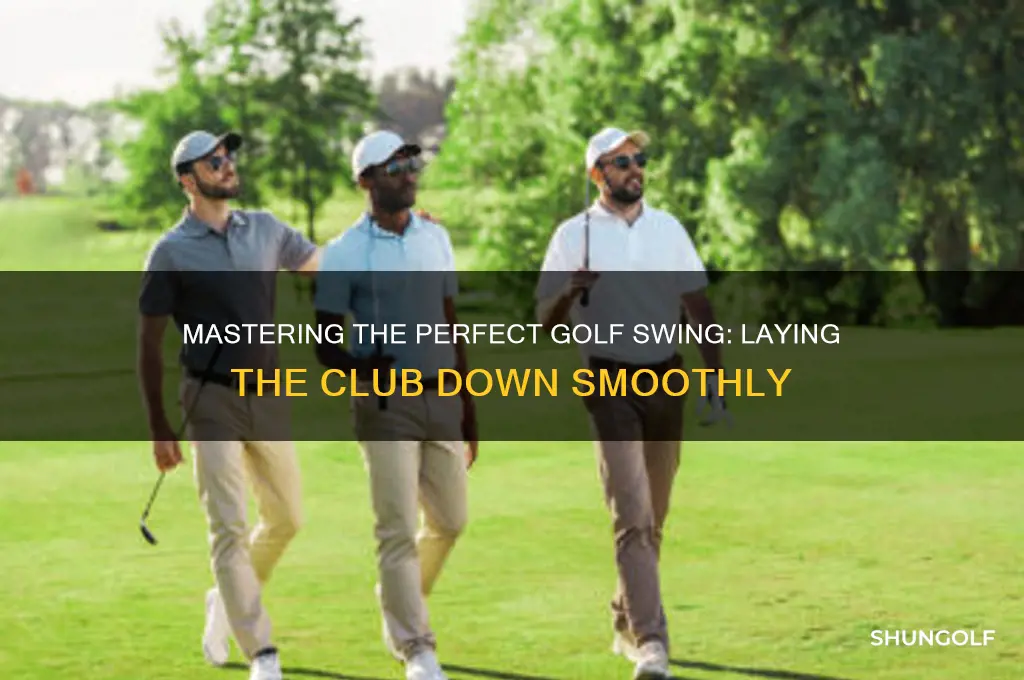 how to lay the club down in golf