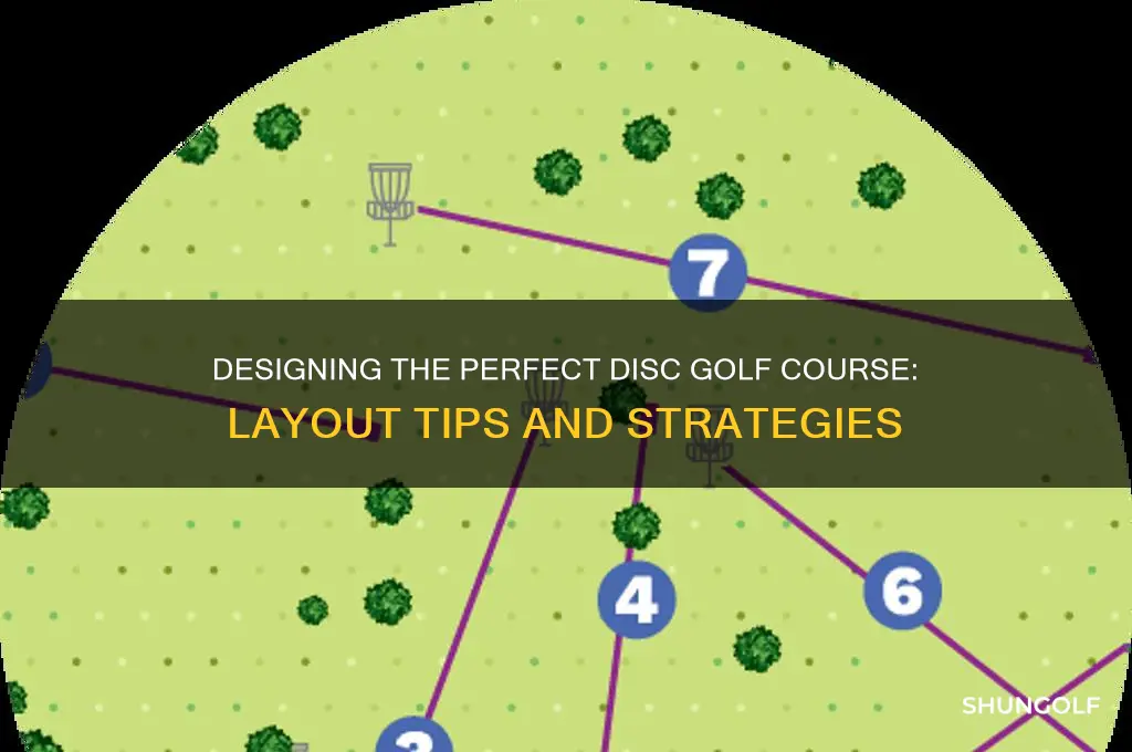 how to layout a disc golf course