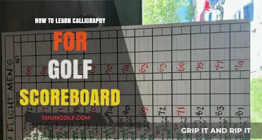 Mastering Calligraphy for Golf Scoreboards: Tips and Techniques