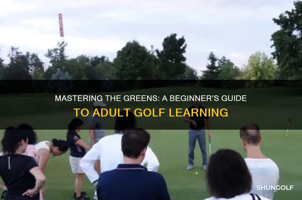 how to learn to play golf as an adult