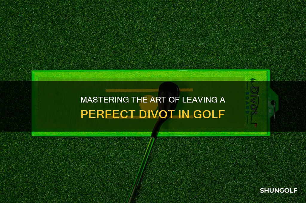 how to leave a divot in golf